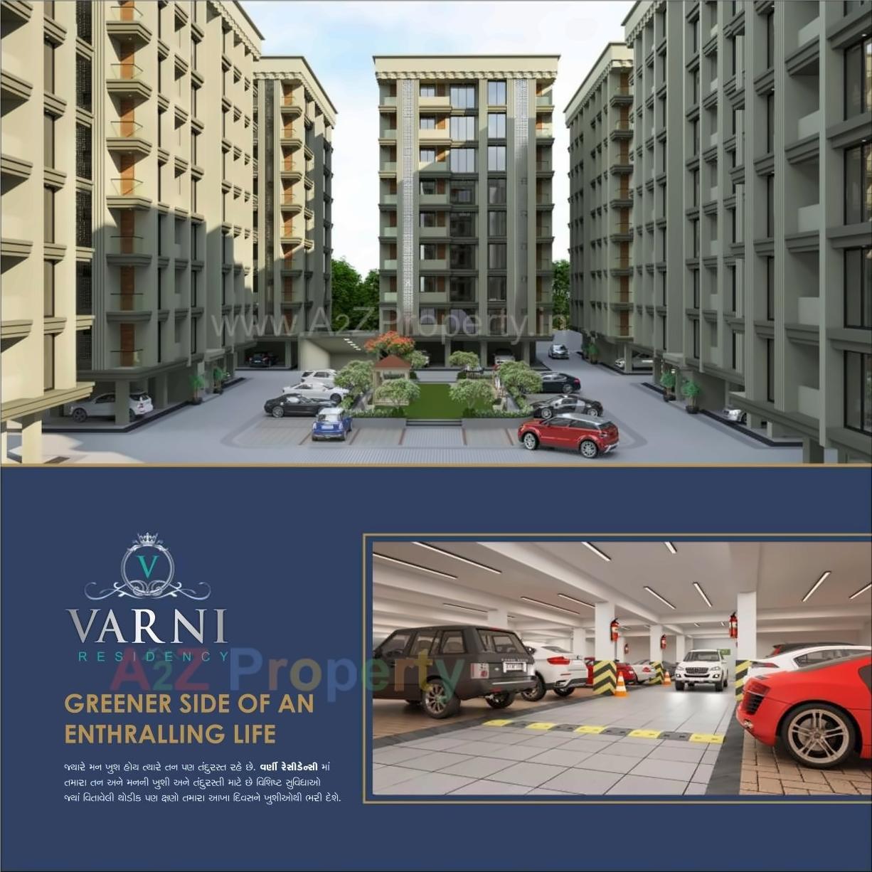 3D Elevation of real estate project Varni Residency located at Kholvad, Surat, Gujarat