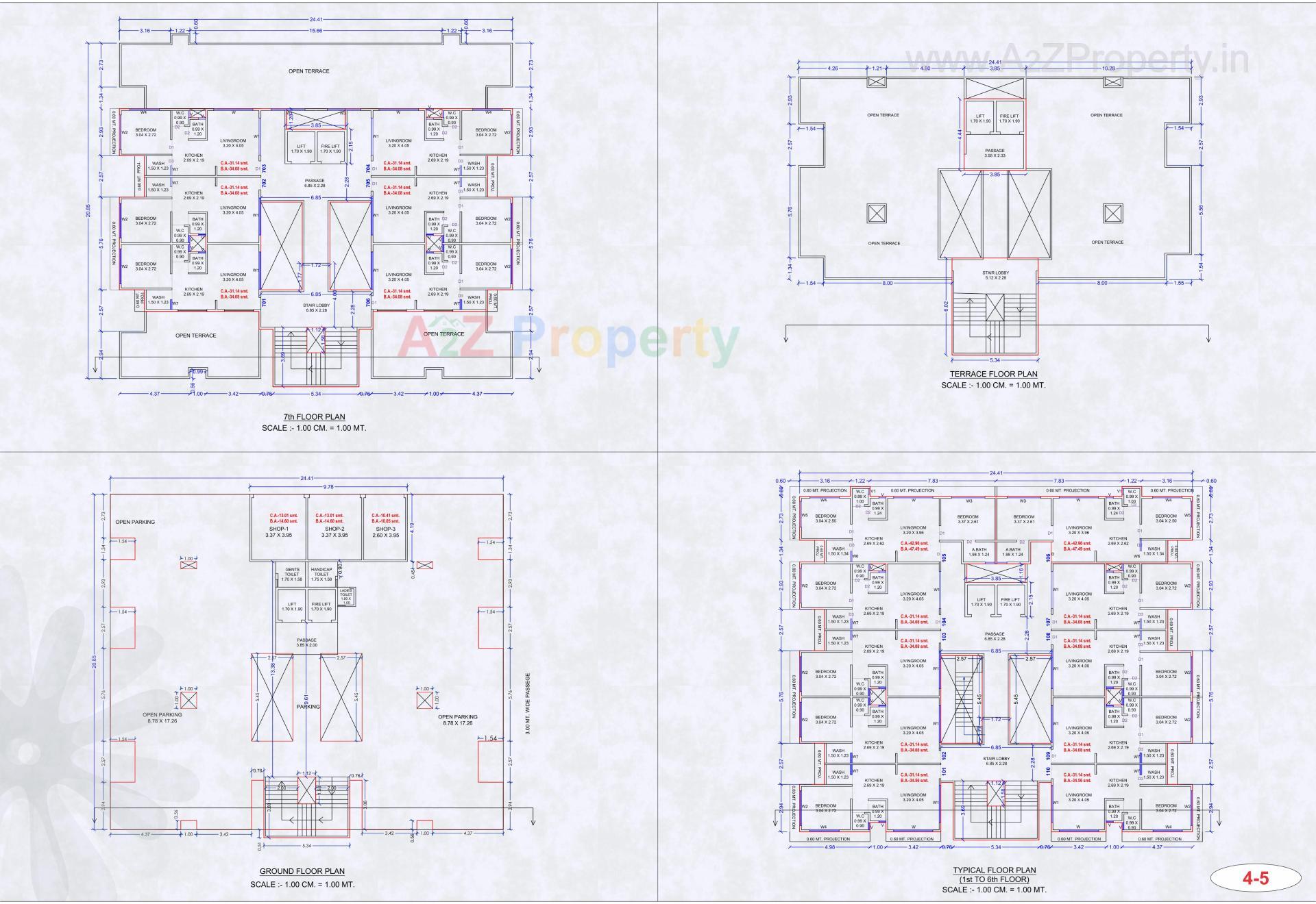 Layout of real estate project Varni Residency located at Vasvari, Surat, Gujarat