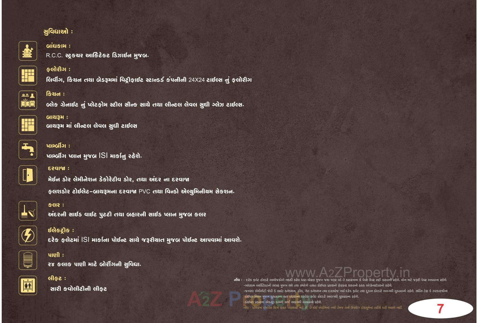  of real estate project Varni Residency located at Vasvari, Surat, Gujarat