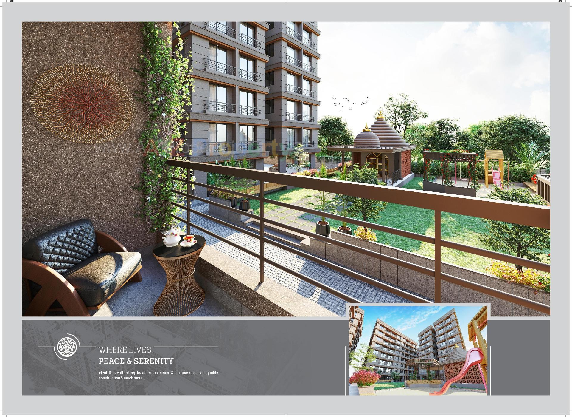 3D Elevation of real estate project Varniraj Valley located at Variav, Surat, Gujarat