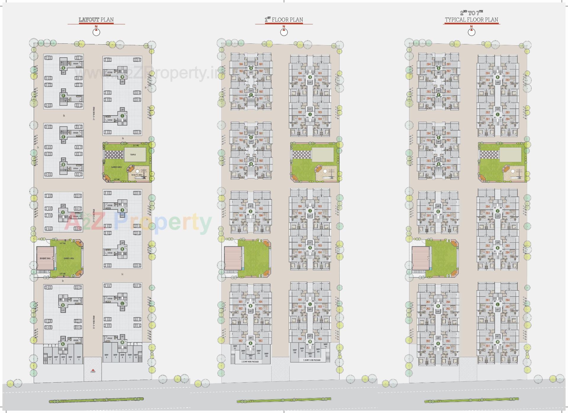 Layout of real estate project Varniraj Valley located at Variav, Surat, Gujarat