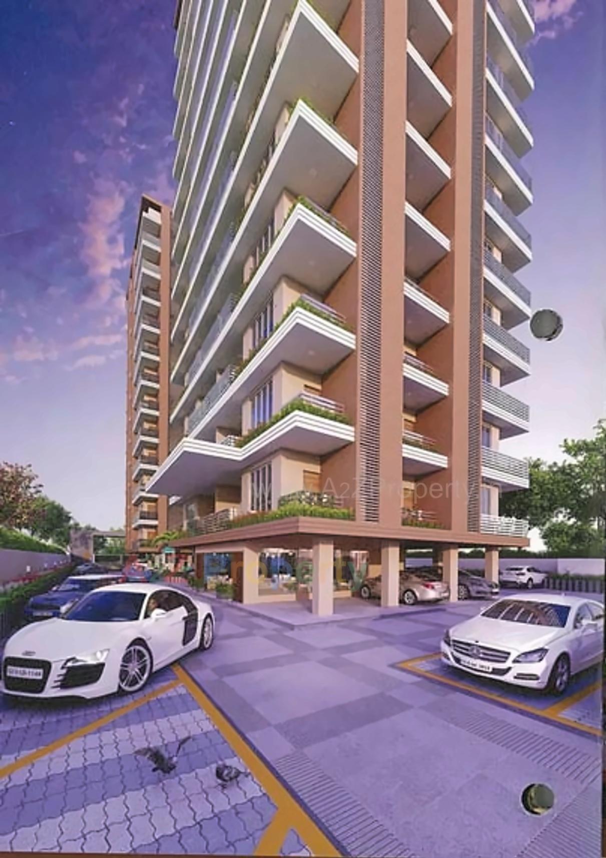 3D Elevation of real estate project Vastu Luxuria located at Puna, Surat, Gujarat