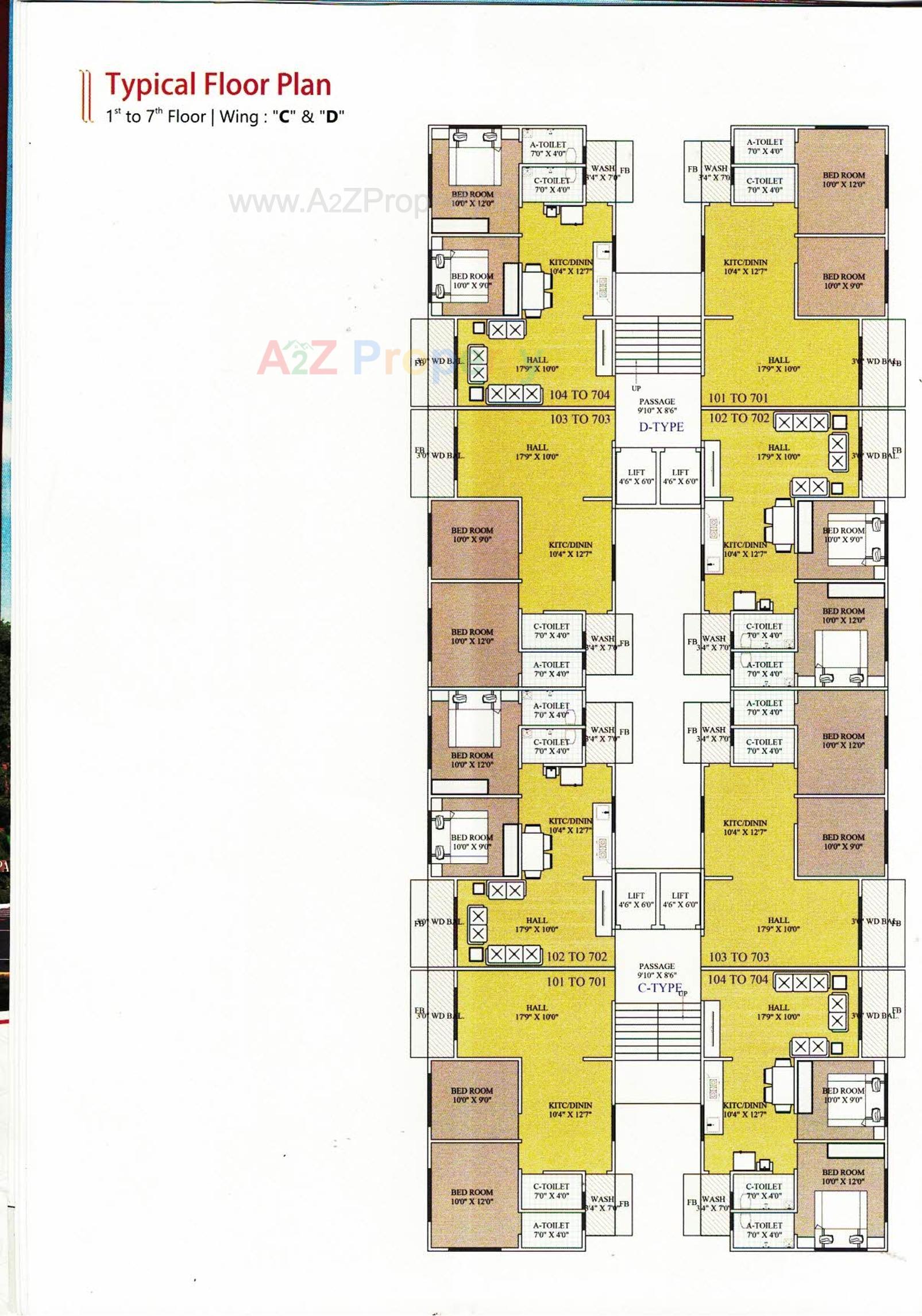 Layout of real estate project Vastu Palace located at Navagam, Surat, Gujarat