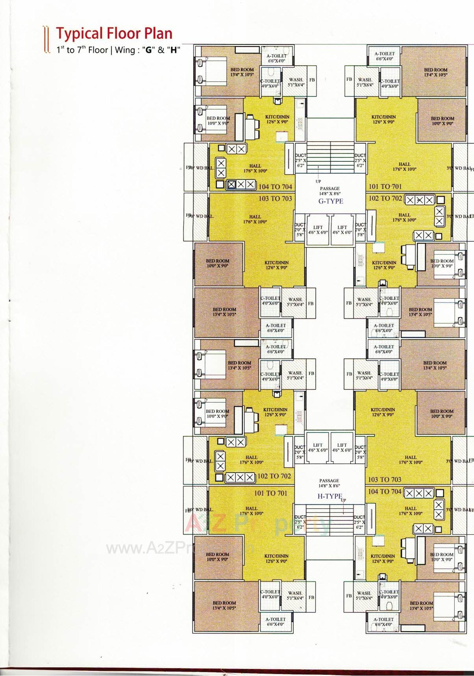 Layout of real estate project Vastu Palace located at Navagam, Surat, Gujarat