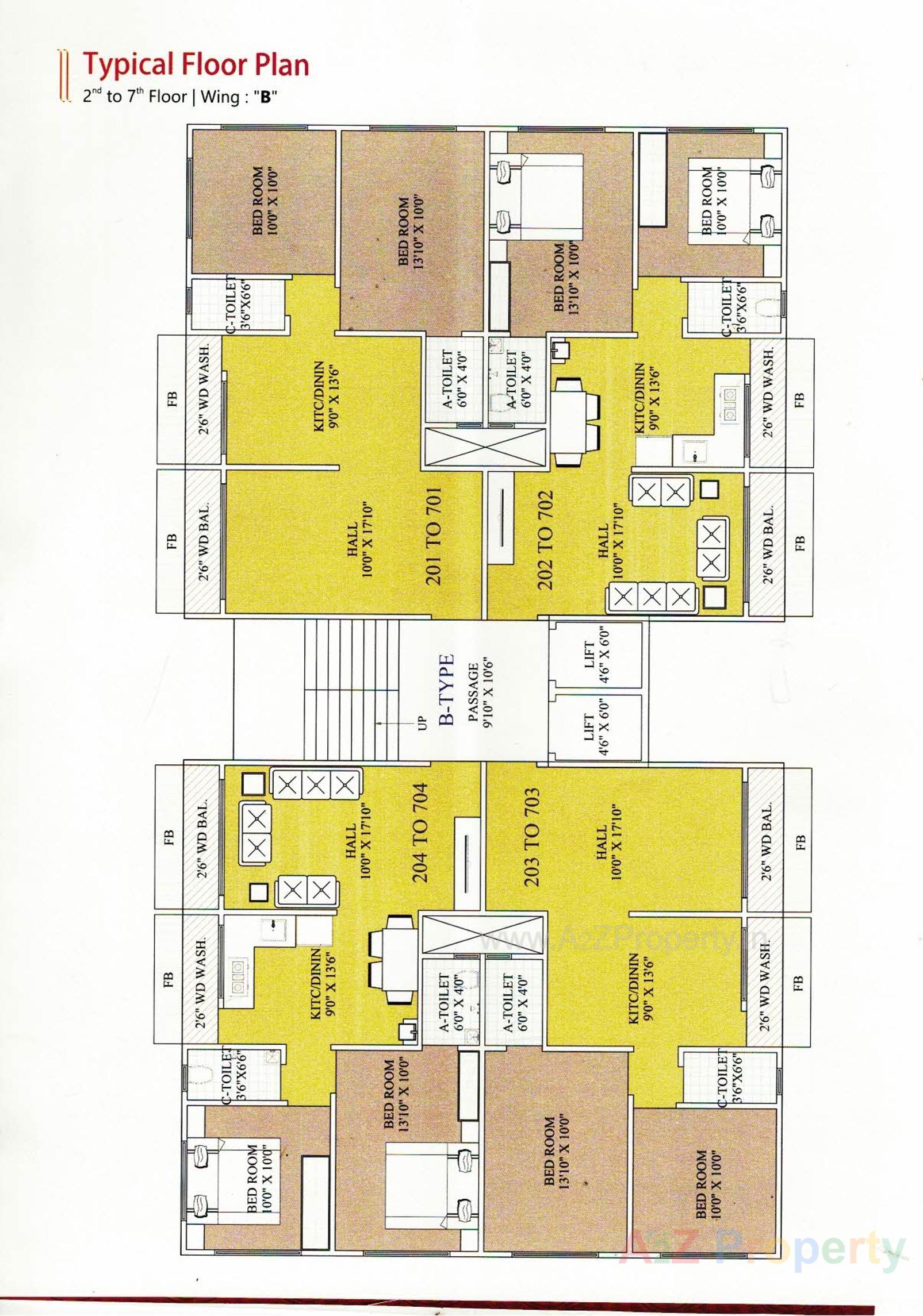 Layout of real estate project Vastu Palace located at Navagam, Surat, Gujarat
