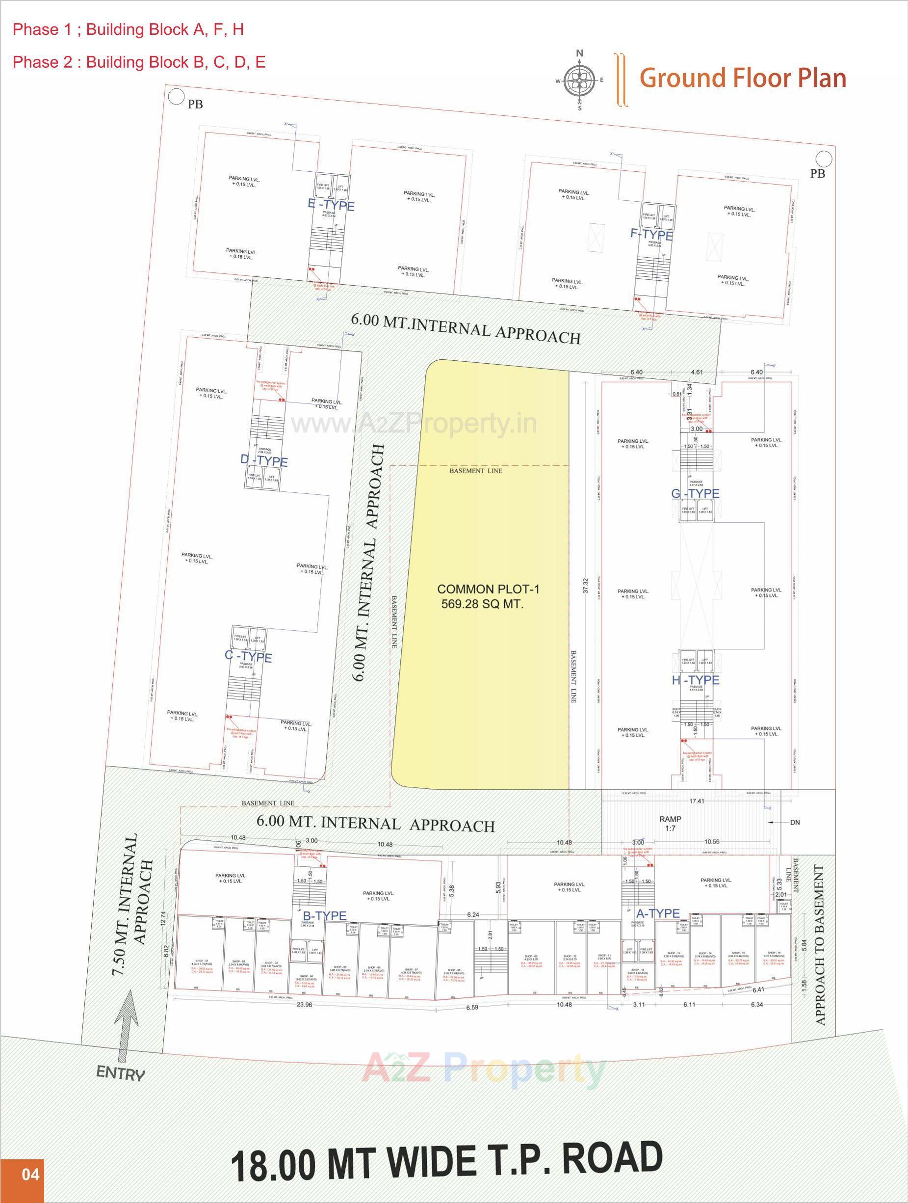 Layout of real estate project Vastu Palace located at Navagam, Surat, Gujarat