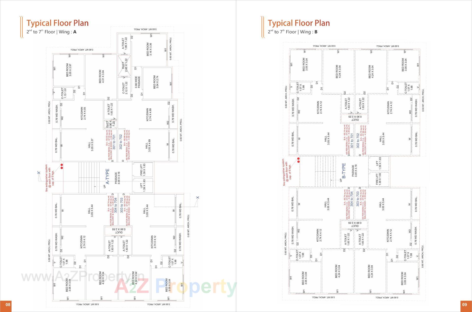Layout of real estate project Vastu Palace located at Navagam, Surat, Gujarat