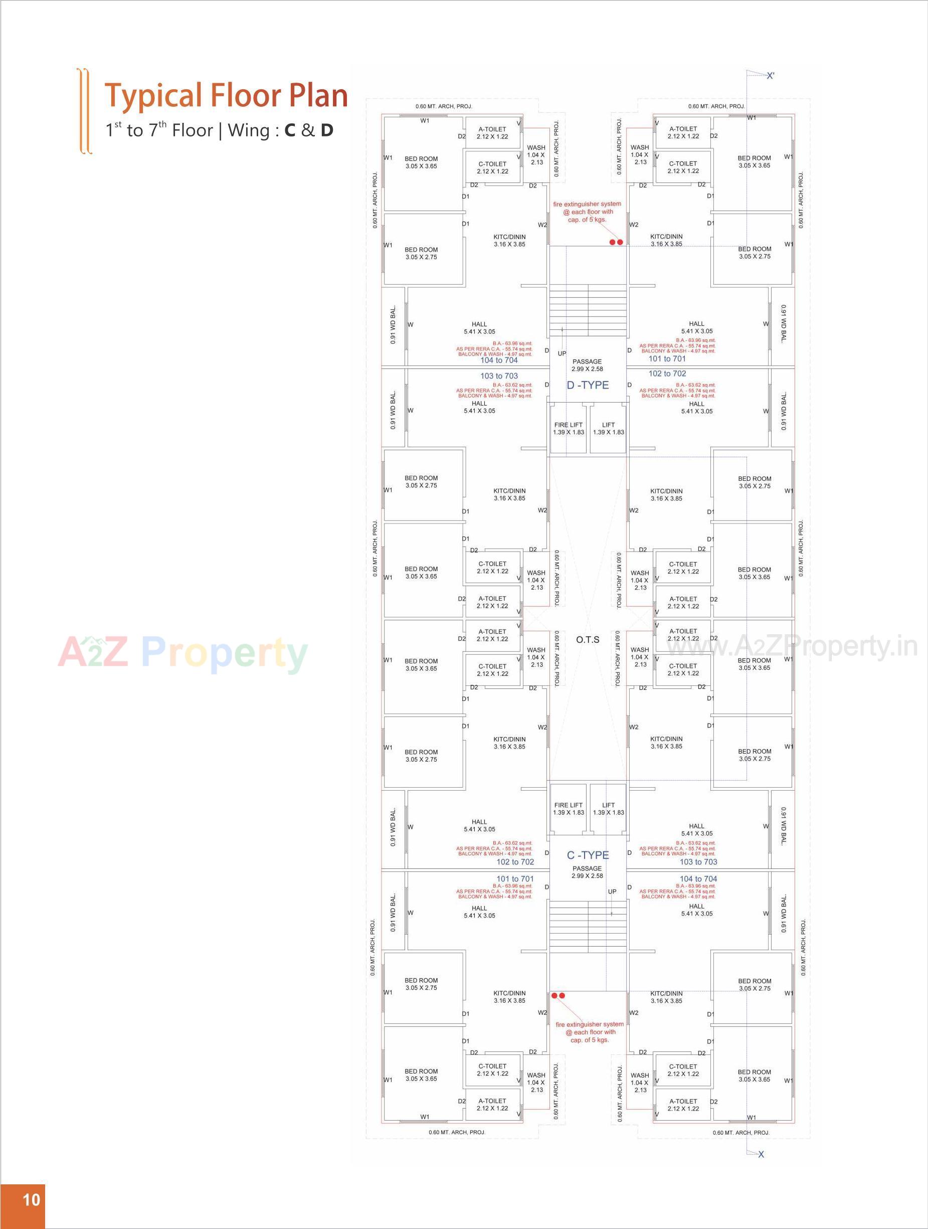 Layout of real estate project Vastu Palace located at Navagam, Surat, Gujarat