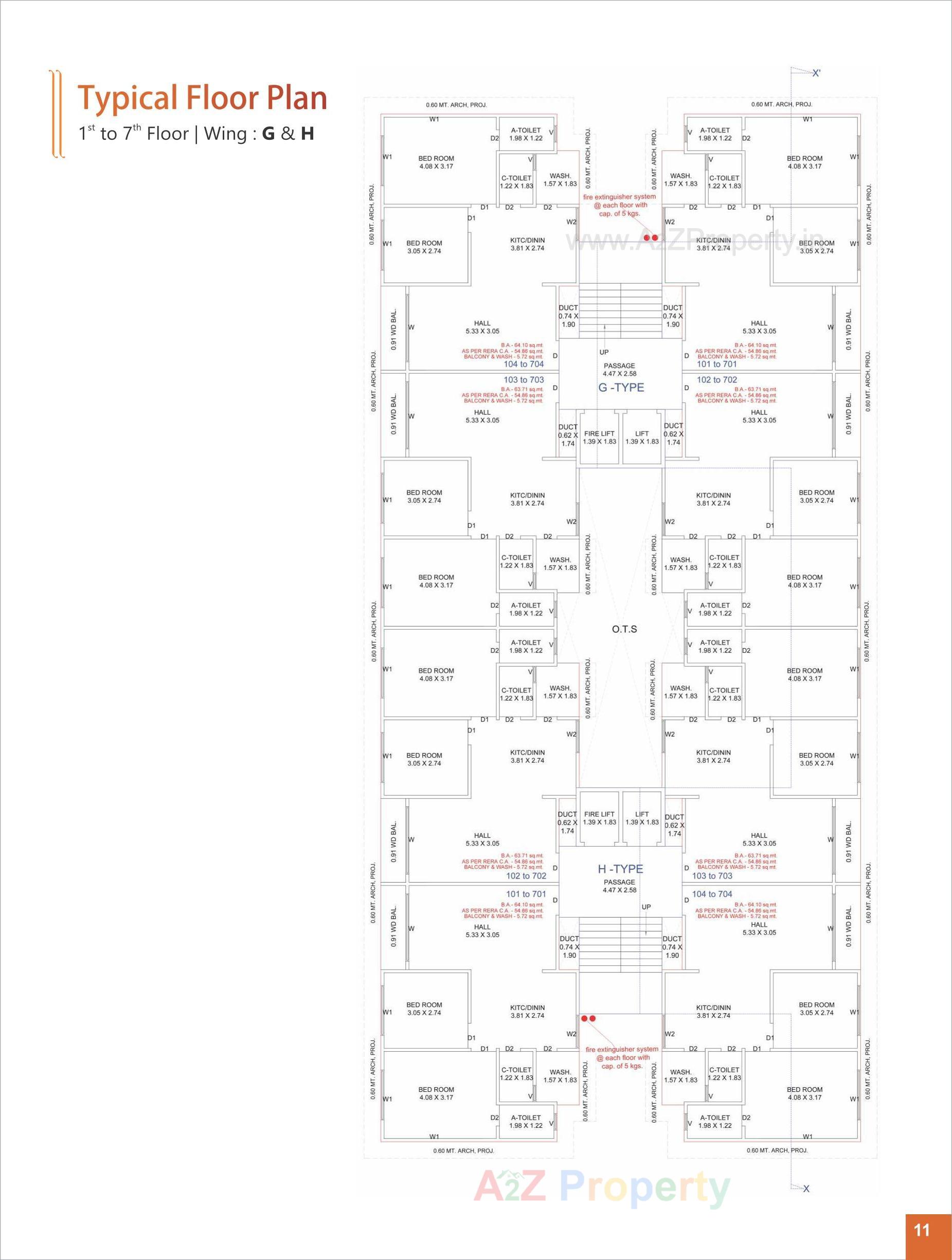 Layout of real estate project Vastu Palace located at Navagam, Surat, Gujarat