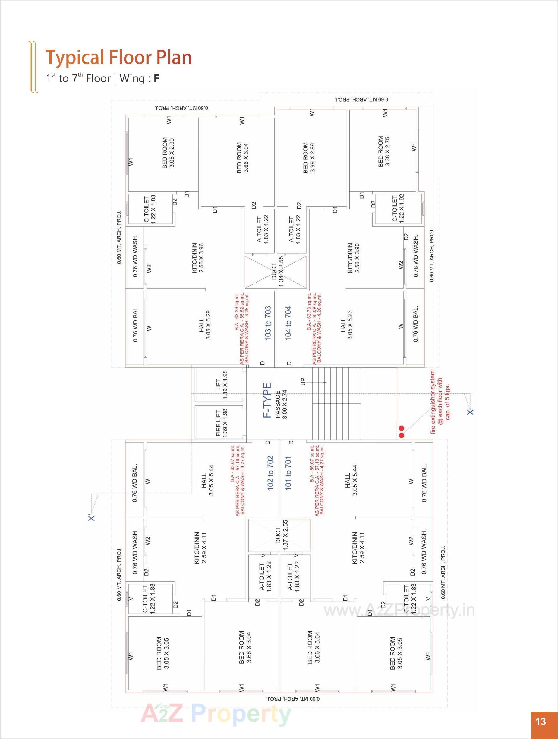 Layout of real estate project Vastu Palace located at Navagam, Surat, Gujarat