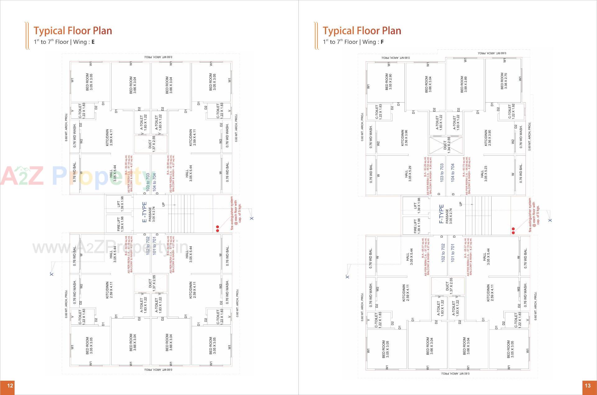 Layout of real estate project Vastu Palace located at Navagam, Surat, Gujarat