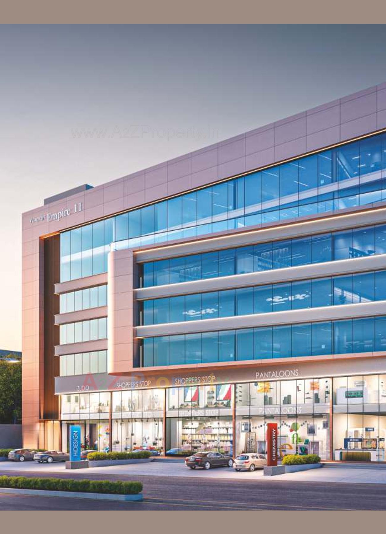 3D Elevation of real estate project Vasupujya Empire located at Adajan, Surat, Gujarat