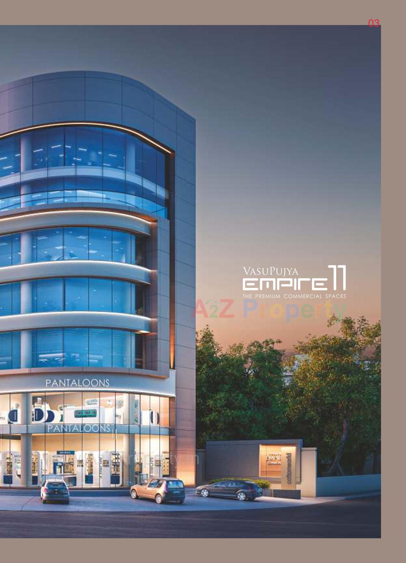 3D Elevation of real estate project Vasupujya Empire located at Adajan, Surat, Gujarat