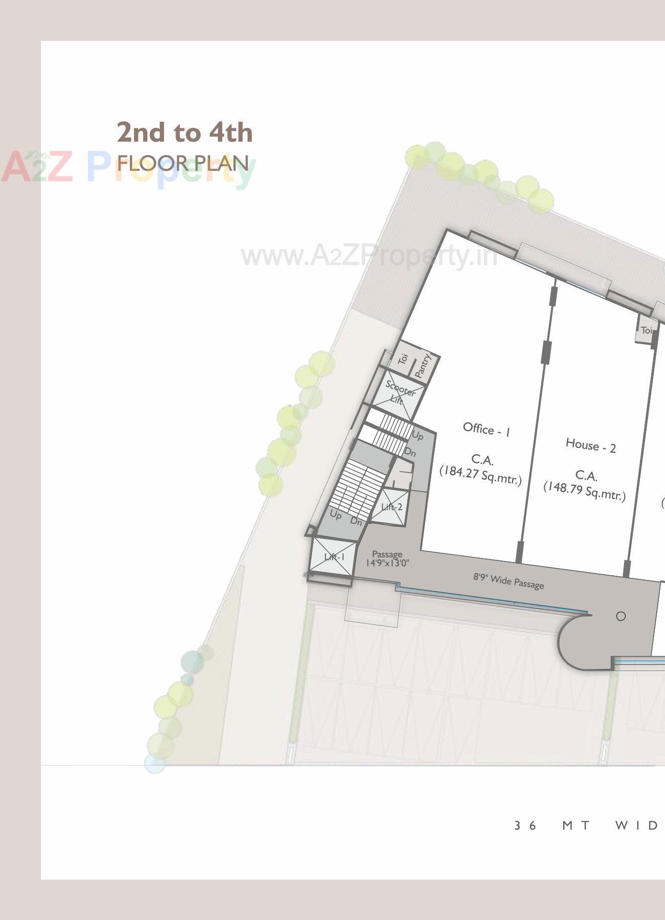 Layout of real estate project Vasupujya Empire located at Adajan, Surat, Gujarat