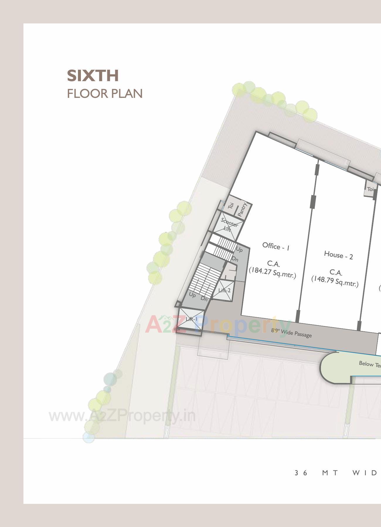 Layout of real estate project Vasupujya Empire located at Adajan, Surat, Gujarat