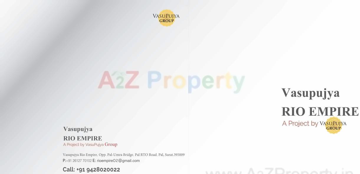  of real estate project Vasupujya Rio Empire located at Pal, Surat, Gujarat