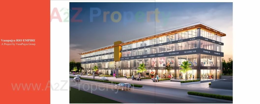 3D Elevation of real estate project Vasupujya Rio Empire located at Pal, Surat, Gujarat