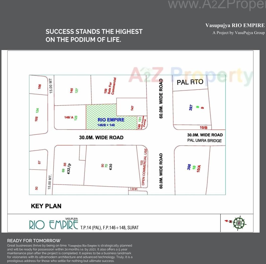  of real estate project Vasupujya Rio Empire located at Pal, Surat, Gujarat