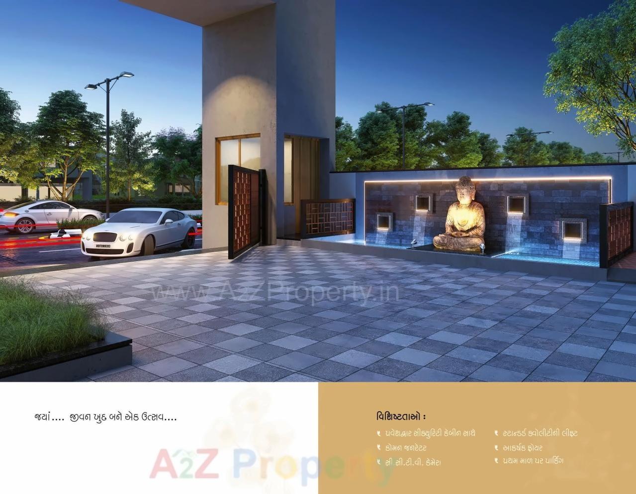 3D Elevation of real estate project Vatsalya Residency located at Jahangir-pura, Surat, Gujarat