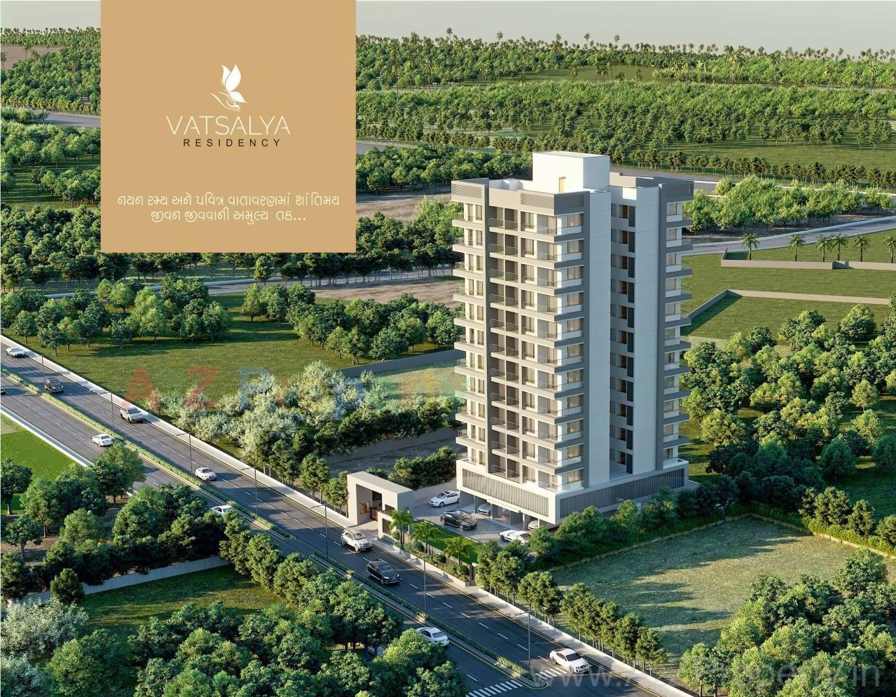 3D Elevation of real estate project Vatsalya Residency located at Jahangir-pura, Surat, Gujarat