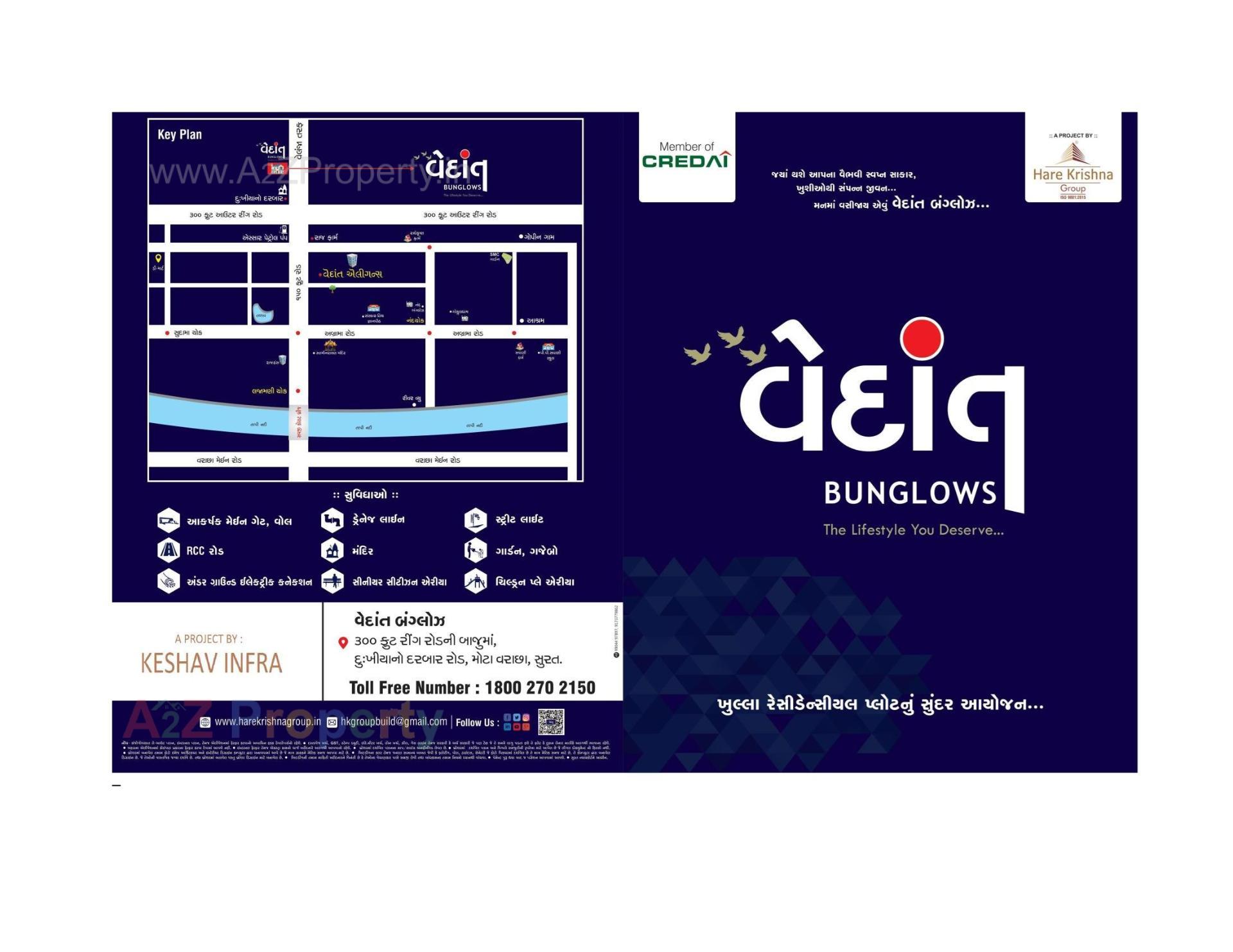  of real estate project Vedant Bunglows located at Bharthana-kosad, Surat, Gujarat