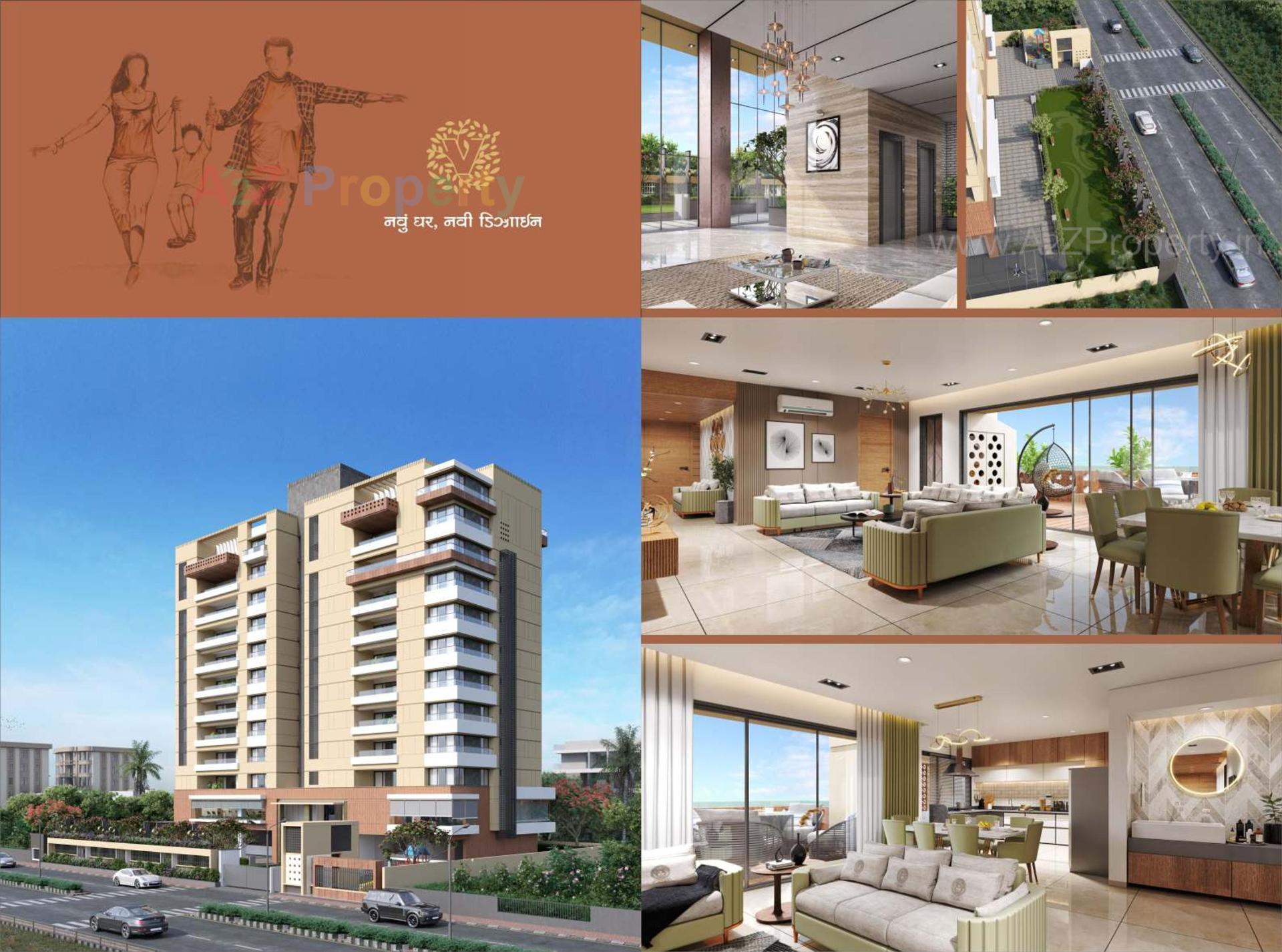3D Elevation of real estate project Vedant Heights located at Bharthana, Surat, Gujarat
