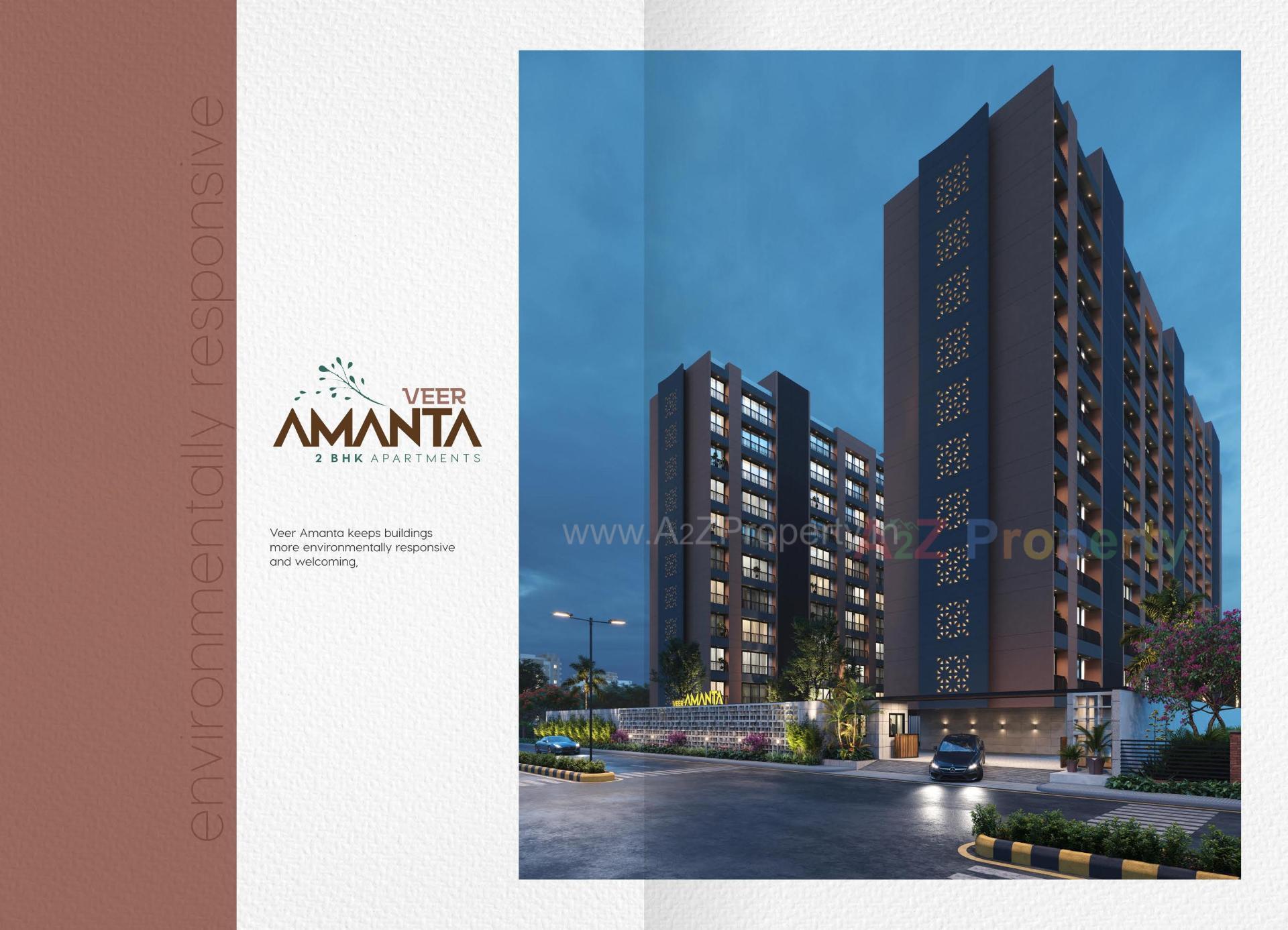 3D Elevation of real estate project Veer Amanta located at Pal, Surat, Gujarat