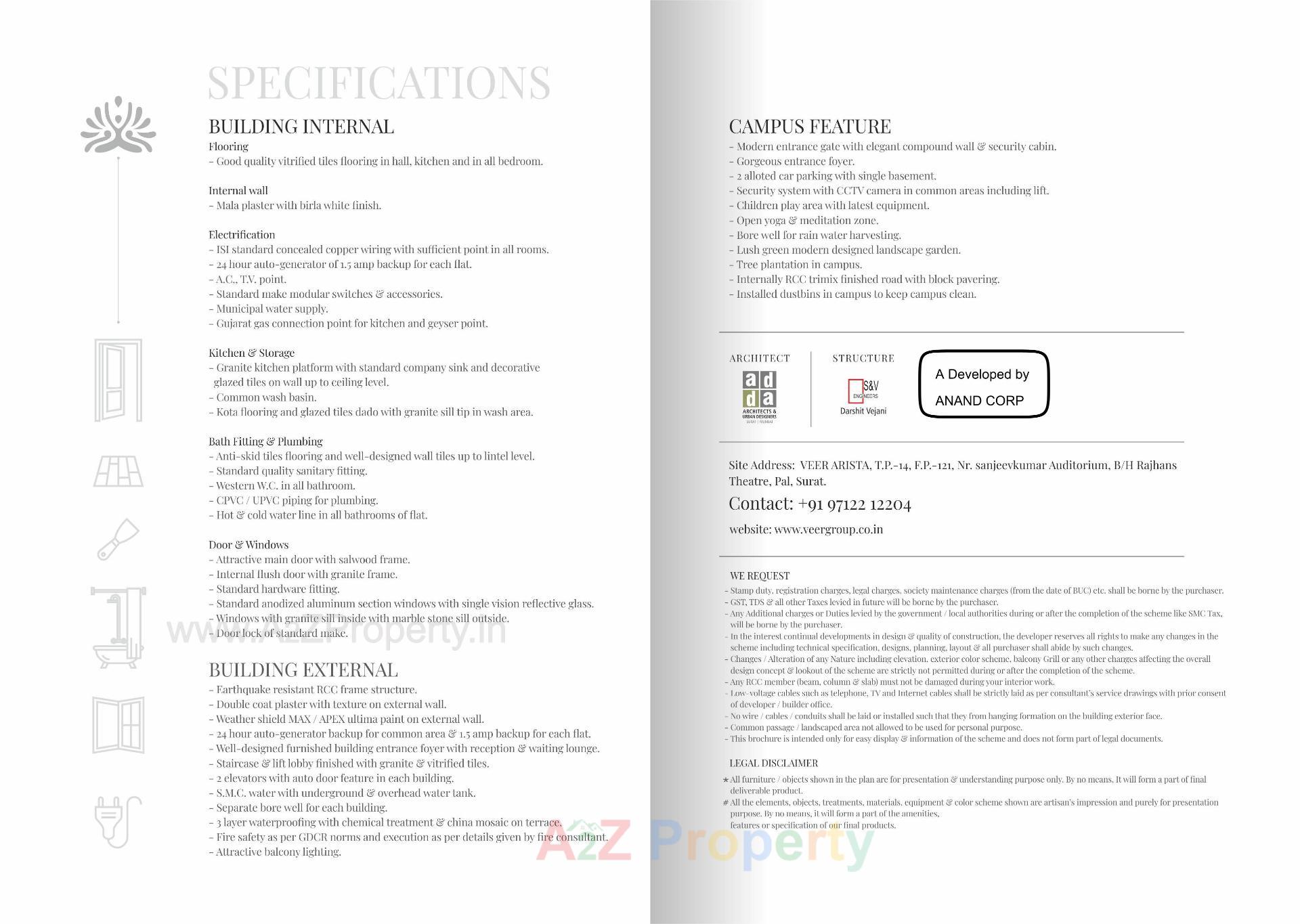  of real estate project Veer Arista located at Pal, Surat, Gujarat