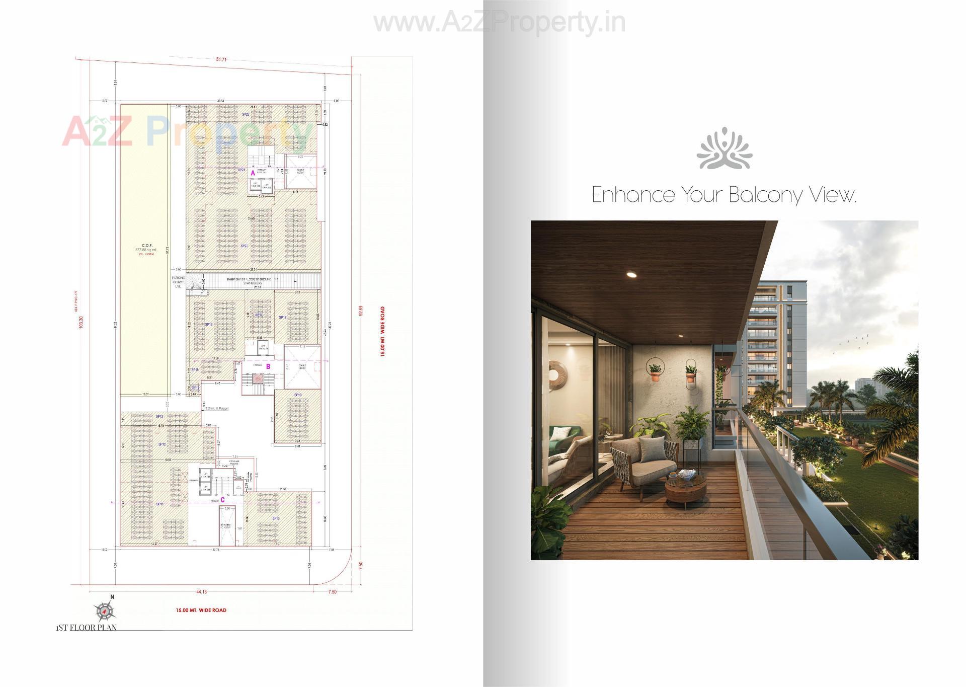 Layout of real estate project Veer Arista located at Pal, Surat, Gujarat