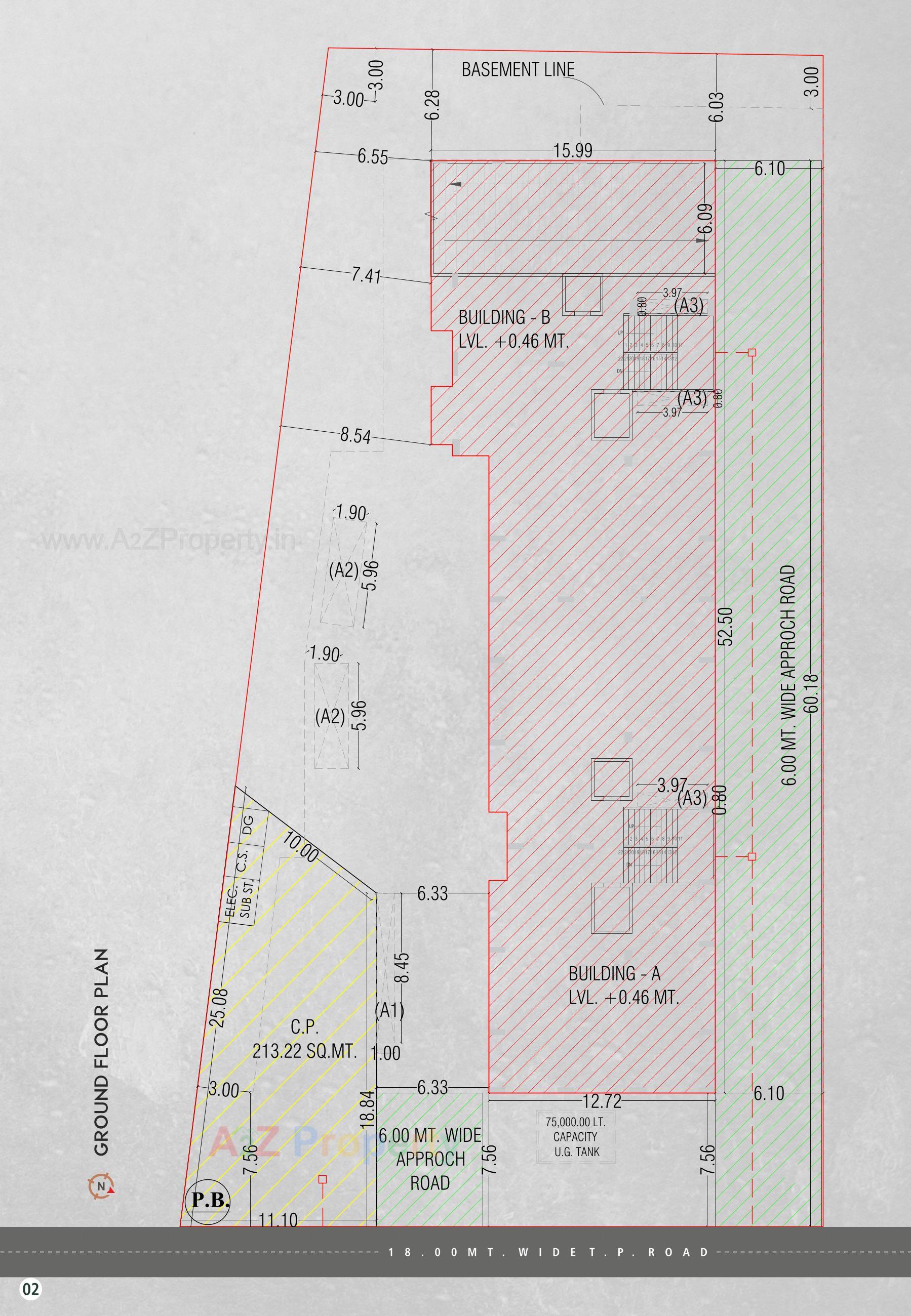 Layout of real estate project Veer Swastik Icon located at Bhatha, Surat, Gujarat