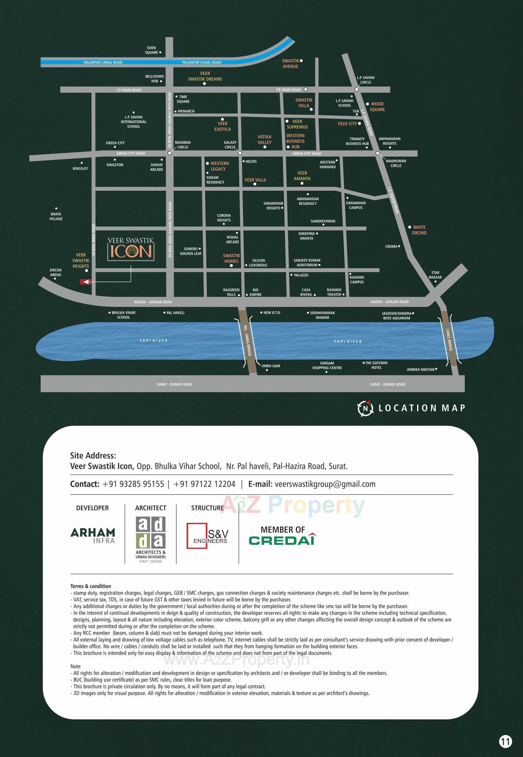  of real estate project Veer Swastik Icon located at Bhatha, Surat, Gujarat