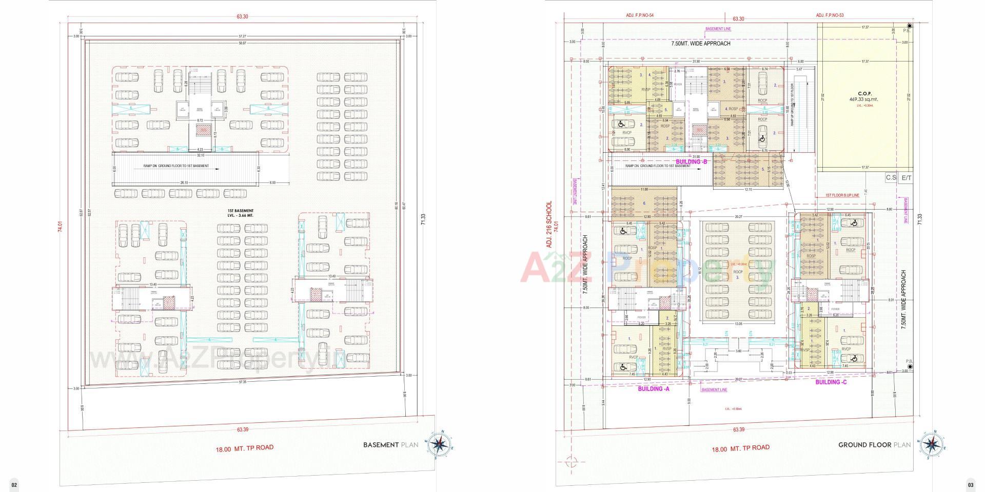 Layout of real estate project Veer Swastik Sky located at Pal, Surat, Gujarat