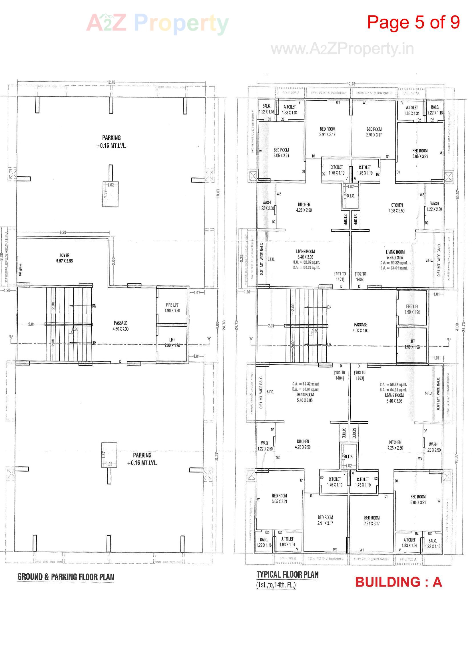 Layout of real estate project Victoria Crown located at Surat, Surat, Gujarat