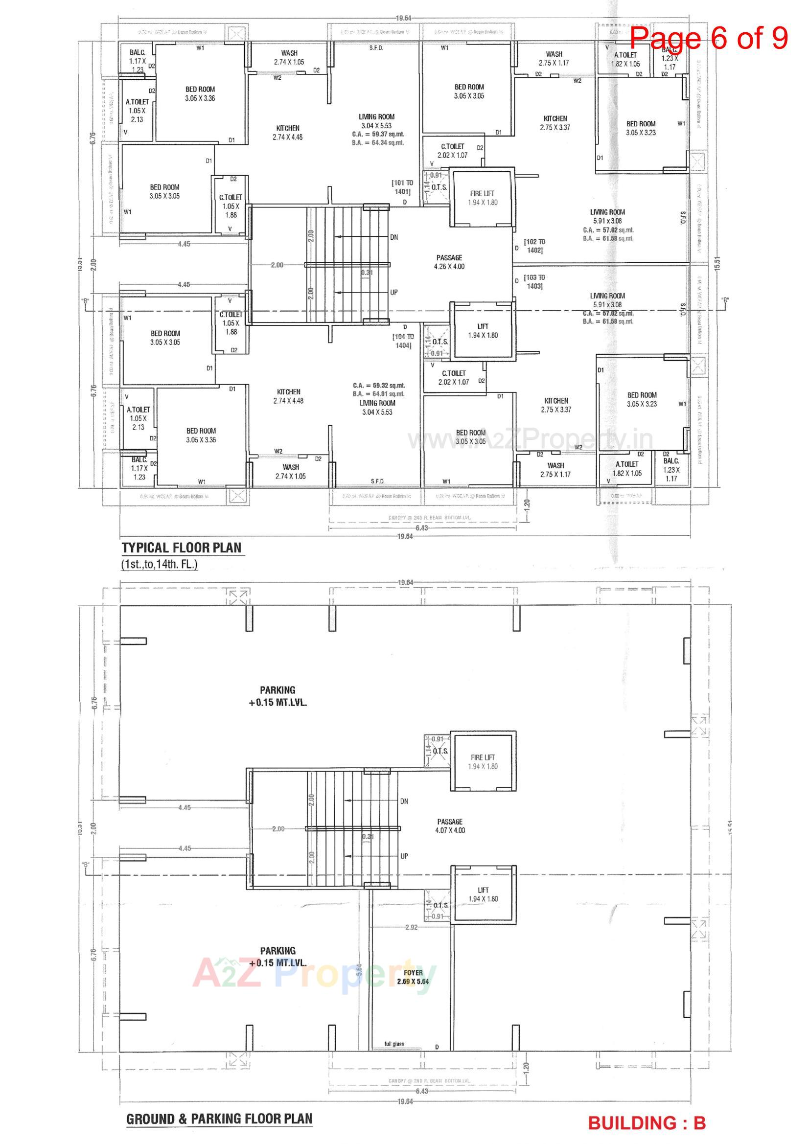 Layout of real estate project Victoria Crown located at Surat, Surat, Gujarat