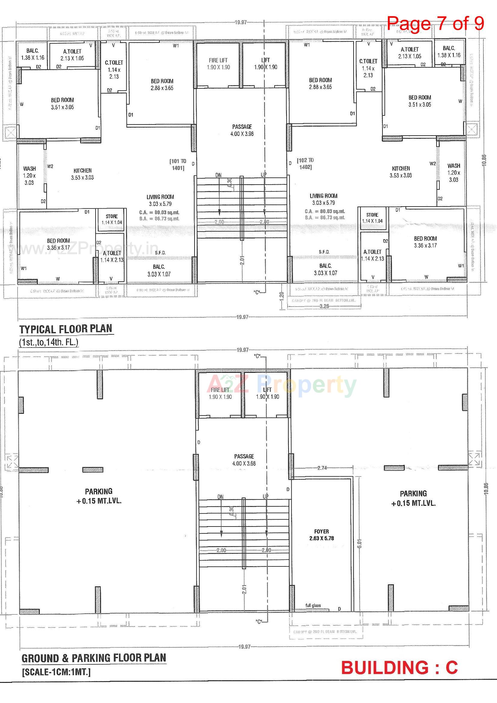 Layout of real estate project Victoria Crown located at Surat, Surat, Gujarat