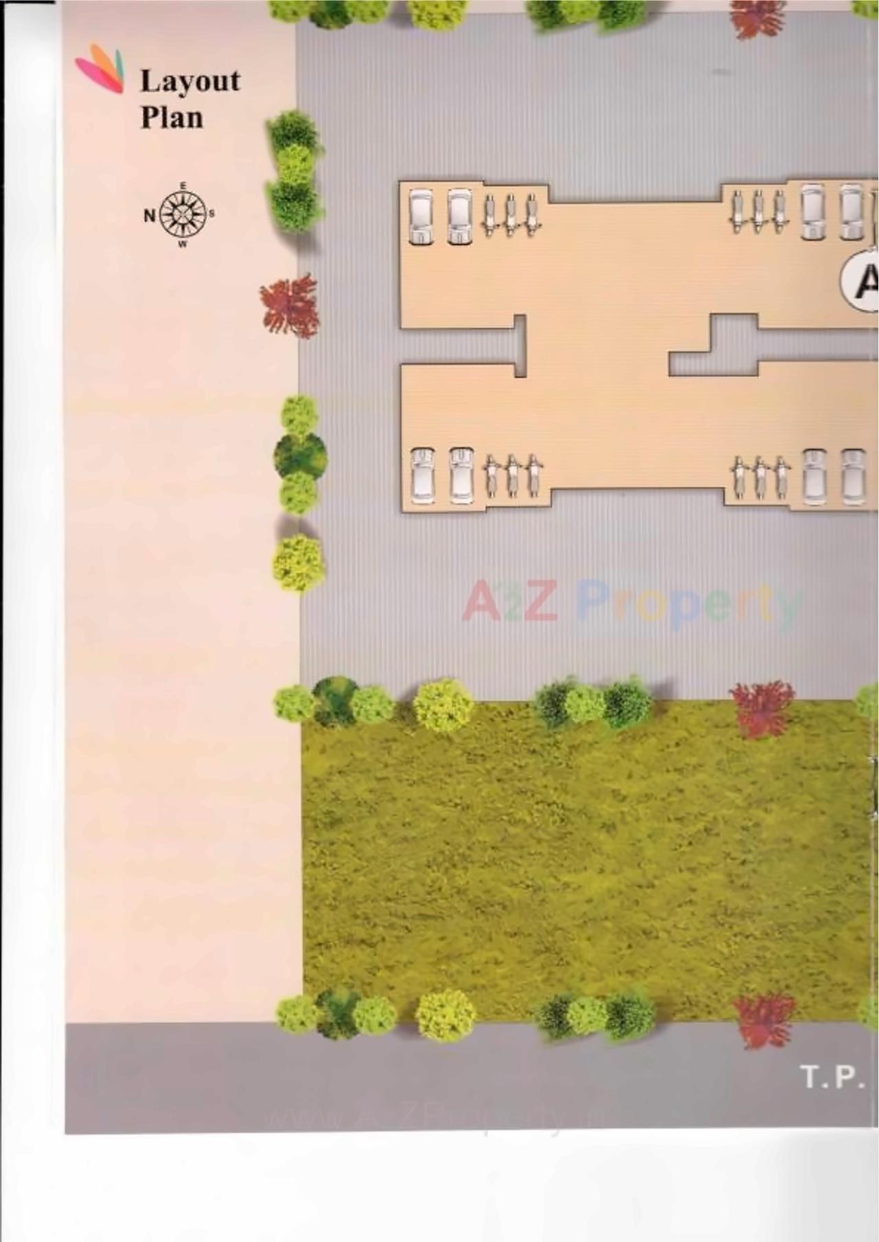 Layout of real estate project Vijyalaxmi Residency located at Bhesan, Surat, Gujarat