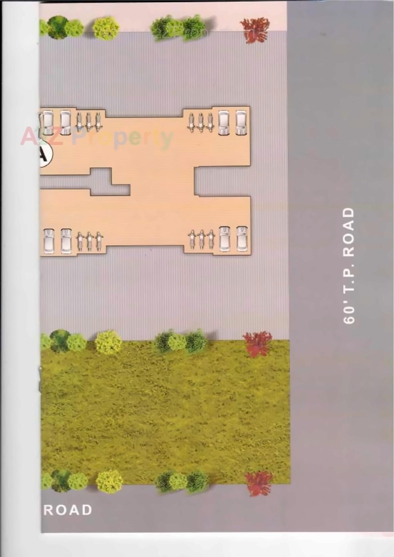 Layout of real estate project Vijyalaxmi Residency located at Bhesan, Surat, Gujarat