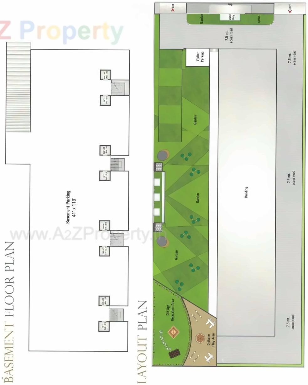 Layout of real estate project Vikas Dhara Home located at Valak, Surat, Gujarat