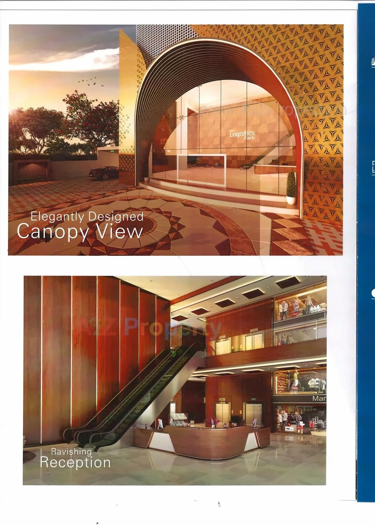 3D Elevation of real estate project Vikas Logistic Park located at Saniya, Surat, Gujarat