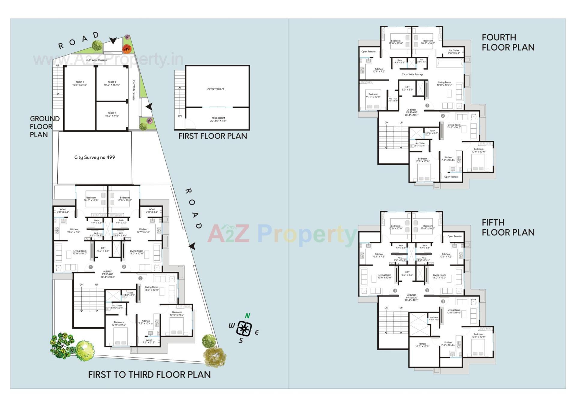 Layout of real estate project Vinayak Residency located at Bhatha, Surat, Gujarat