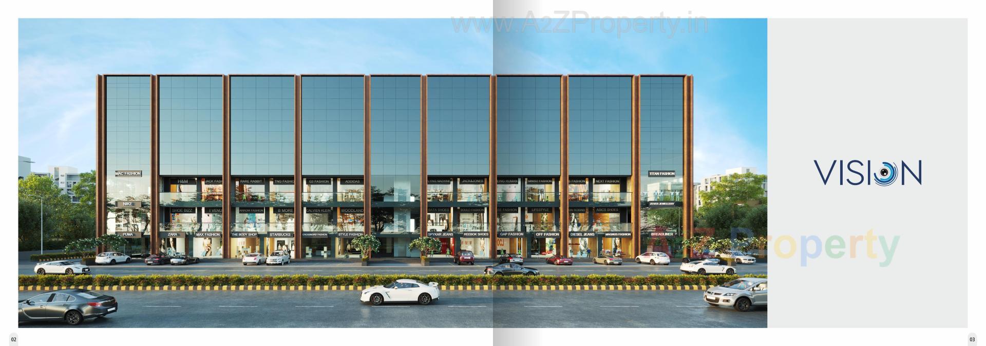 3D Elevation of real estate project Vision located at Surat, Surat, Gujarat