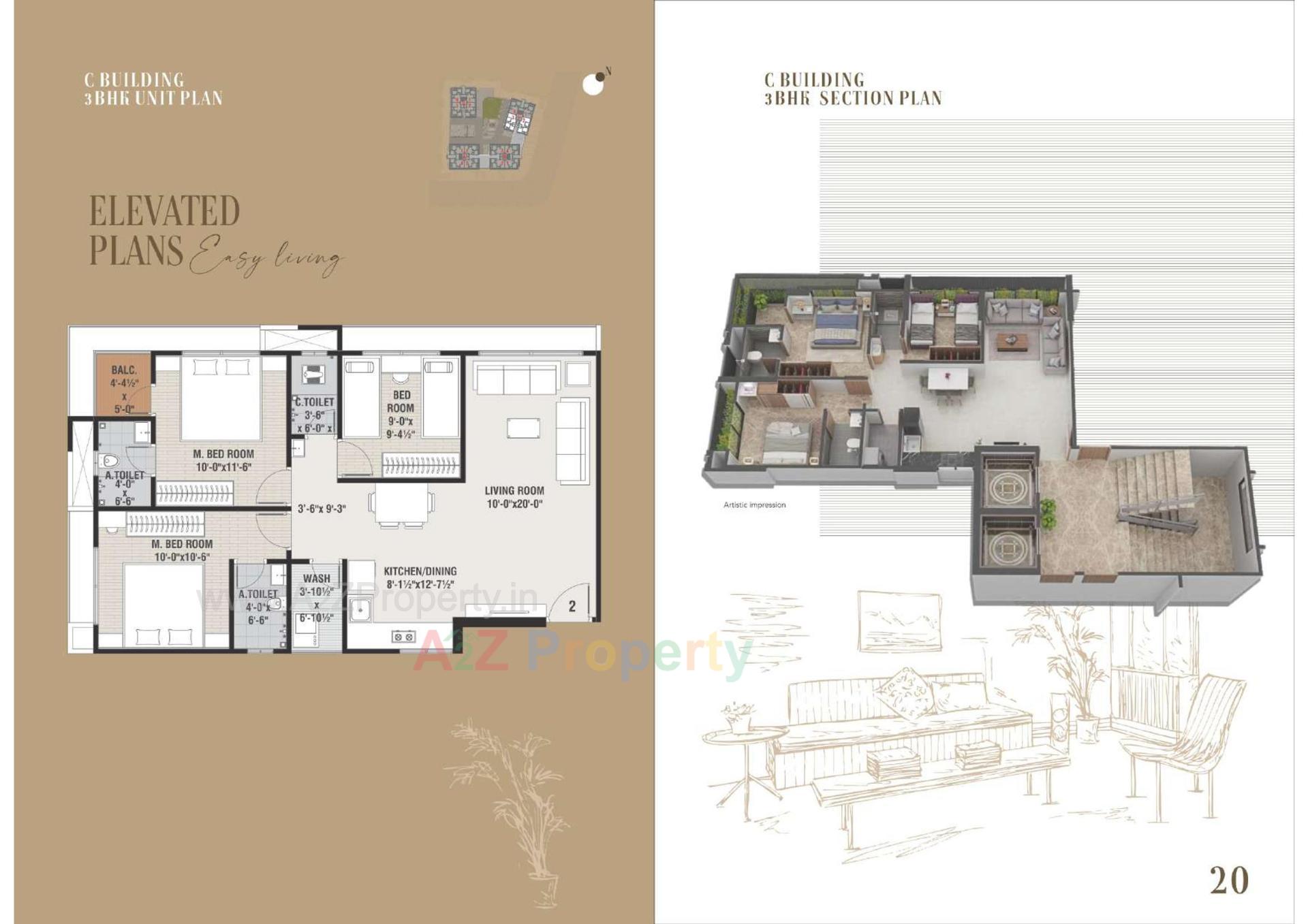 Layout of real estate project Vitoria Heights located at Surat, Surat, Gujarat