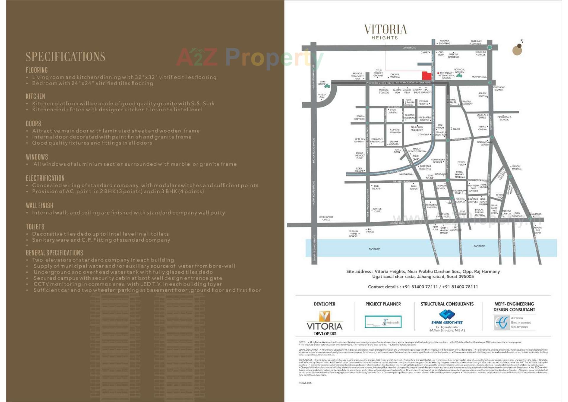  of real estate project Vitoria Heights located at Surat, Surat, Gujarat
