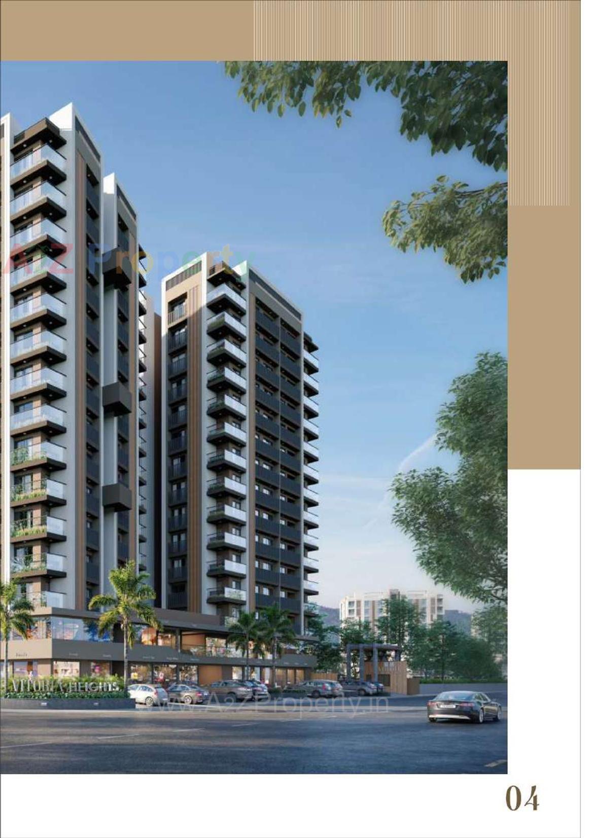 3D Elevation of real estate project Vitoria Heights located at Surat, Surat, Gujarat