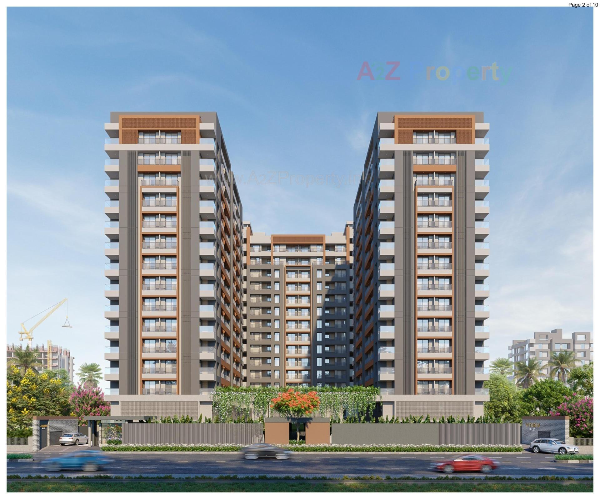3D Elevation of real estate project Vitoria Hills located at Pal, Surat, Gujarat