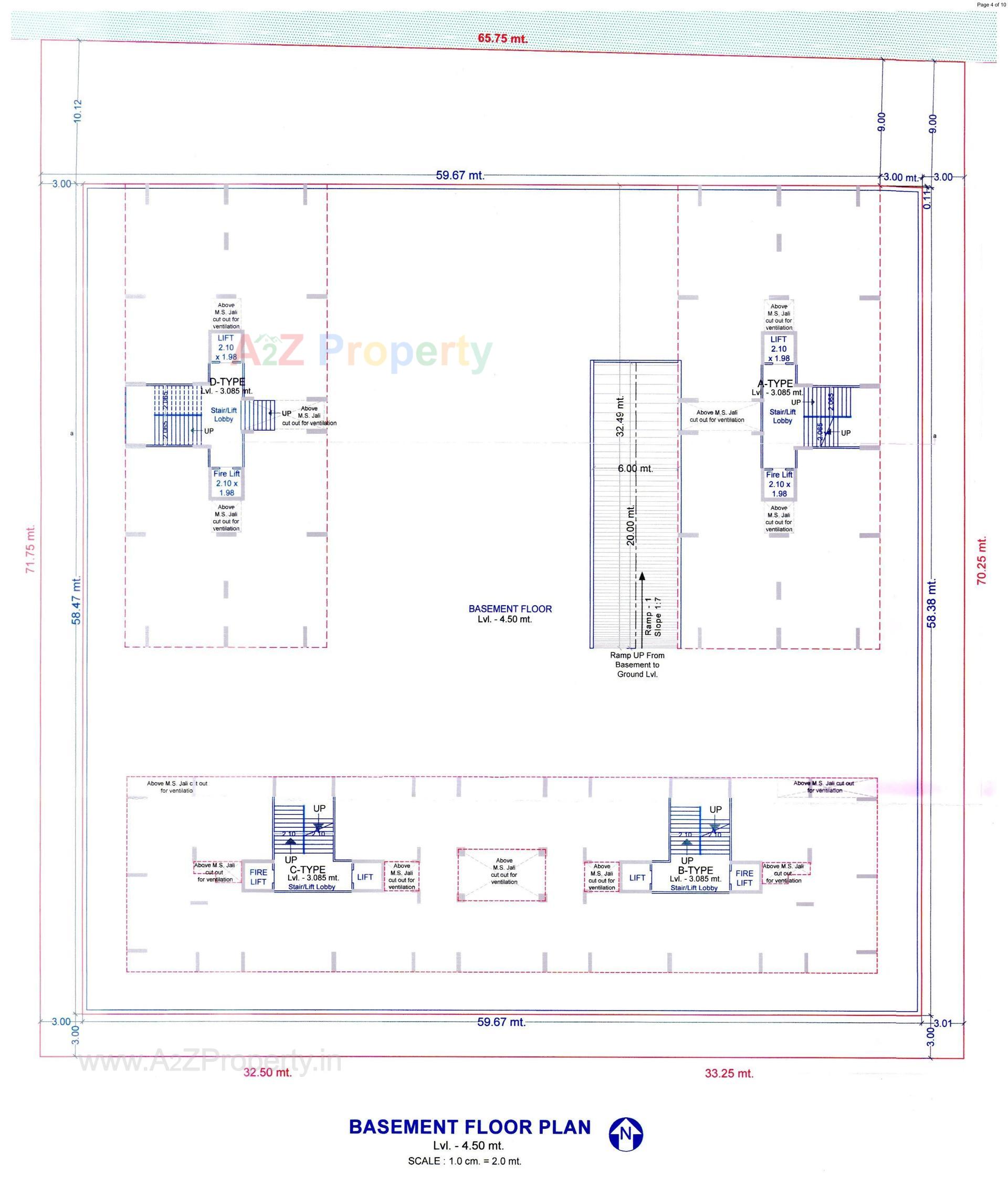 Layout of real estate project Vitoria Hills located at Pal, Surat, Gujarat
