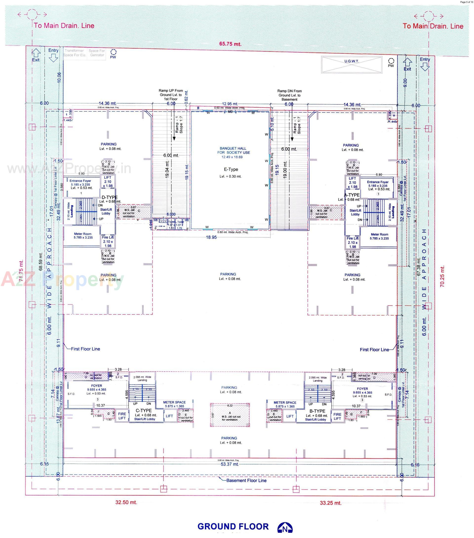 Layout of real estate project Vitoria Hills located at Pal, Surat, Gujarat