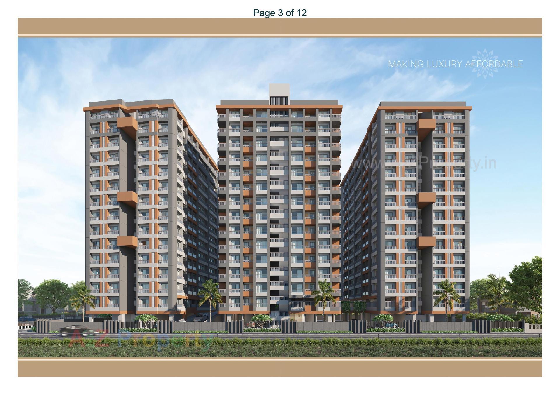 3D Elevation of real estate project Vitoria Prime located at Jahangirabad, Surat, Gujarat