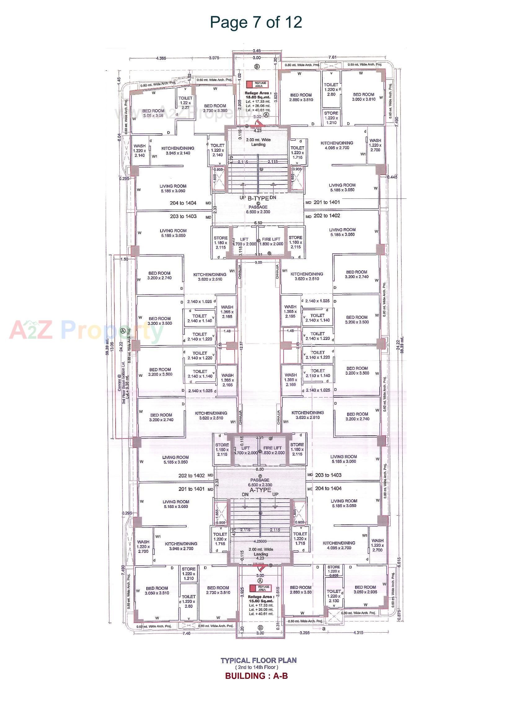 Layout of real estate project Vitoria Prime located at Jahangirabad, Surat, Gujarat