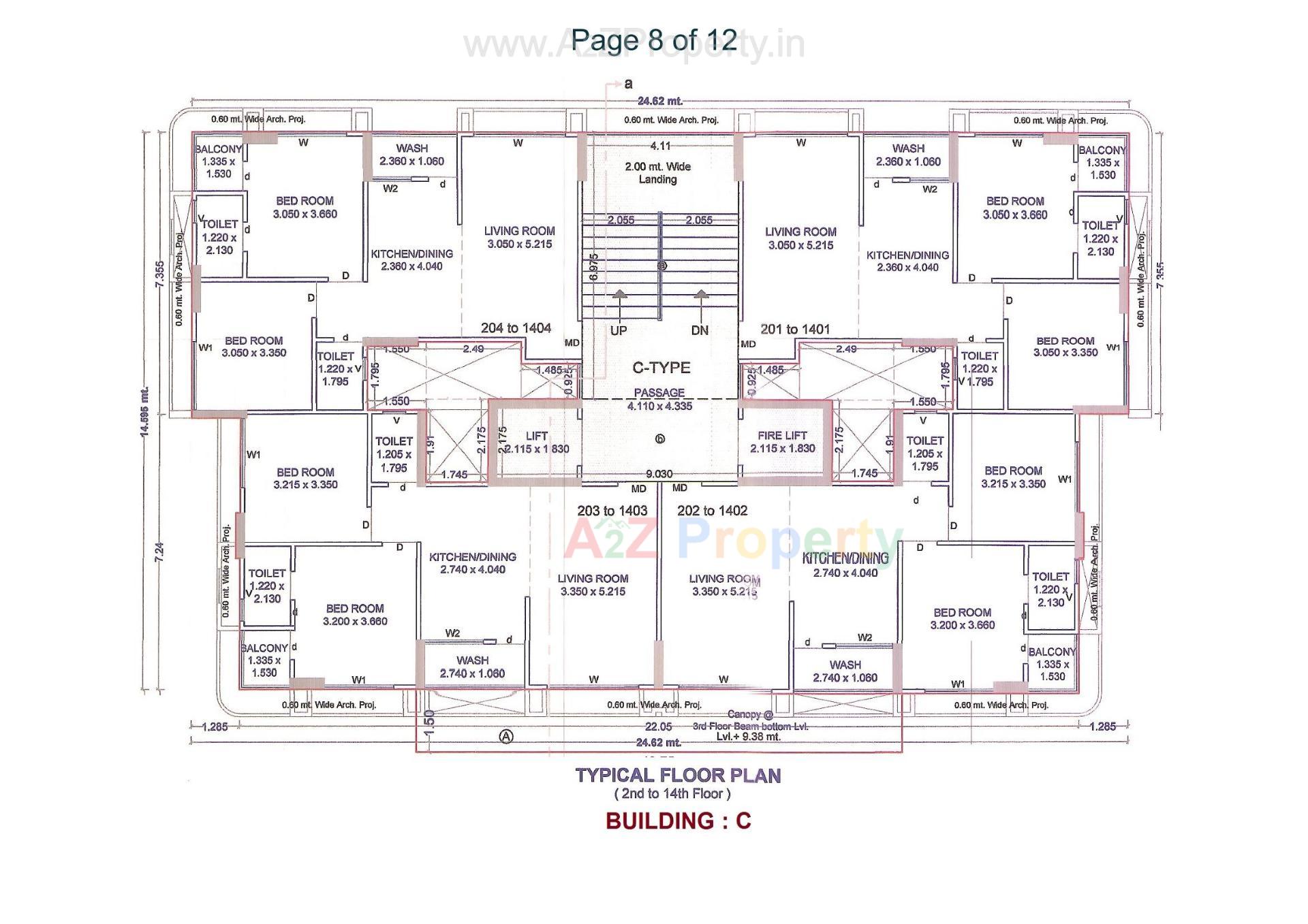 Layout of real estate project Vitoria Prime located at Jahangirabad, Surat, Gujarat